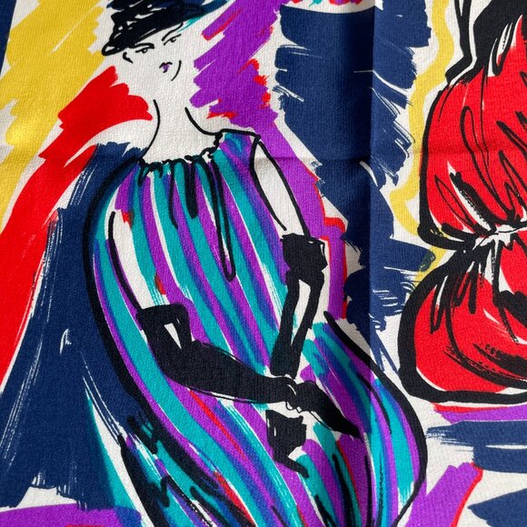 Vintage Balenciaga Silk Scarf – Paris Musées –1957  Fashion Collection - Picture 11 of 15